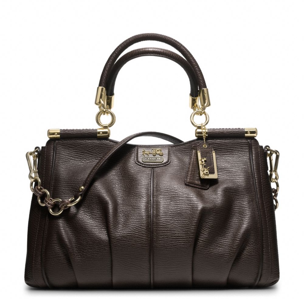MADISON PINNACLE TEXTURED LEATHER CARRIE COACH F21503
