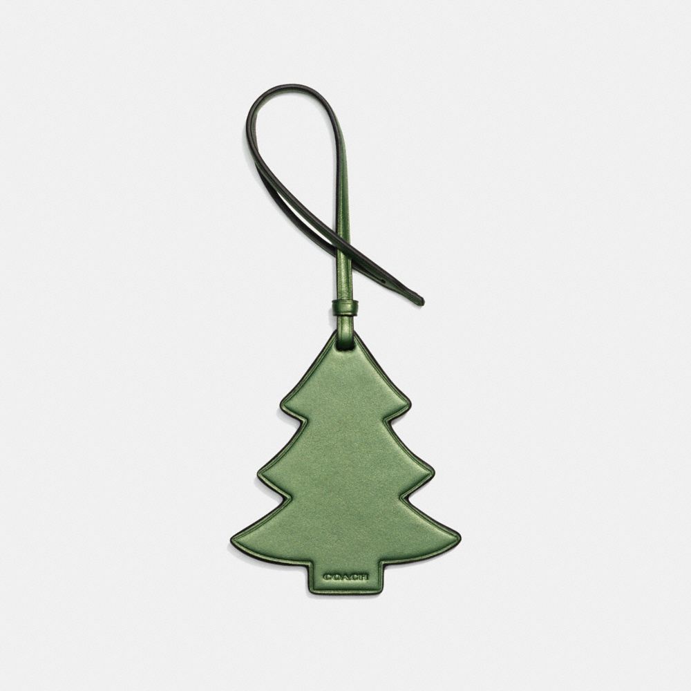 COACH F21520 Christmas Tree Ornament METALLIC LIME