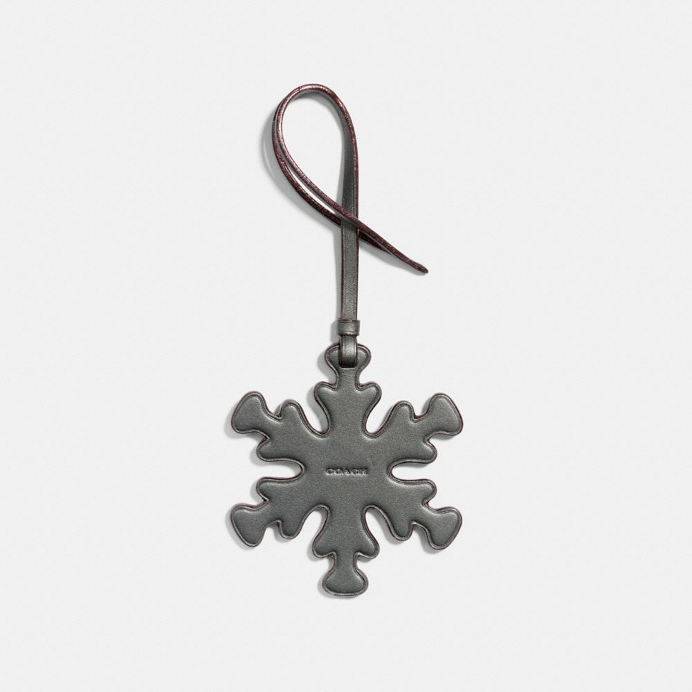 SNOWFLAKE ORNAMENT - F21532 - METALLIC GRAPHITE