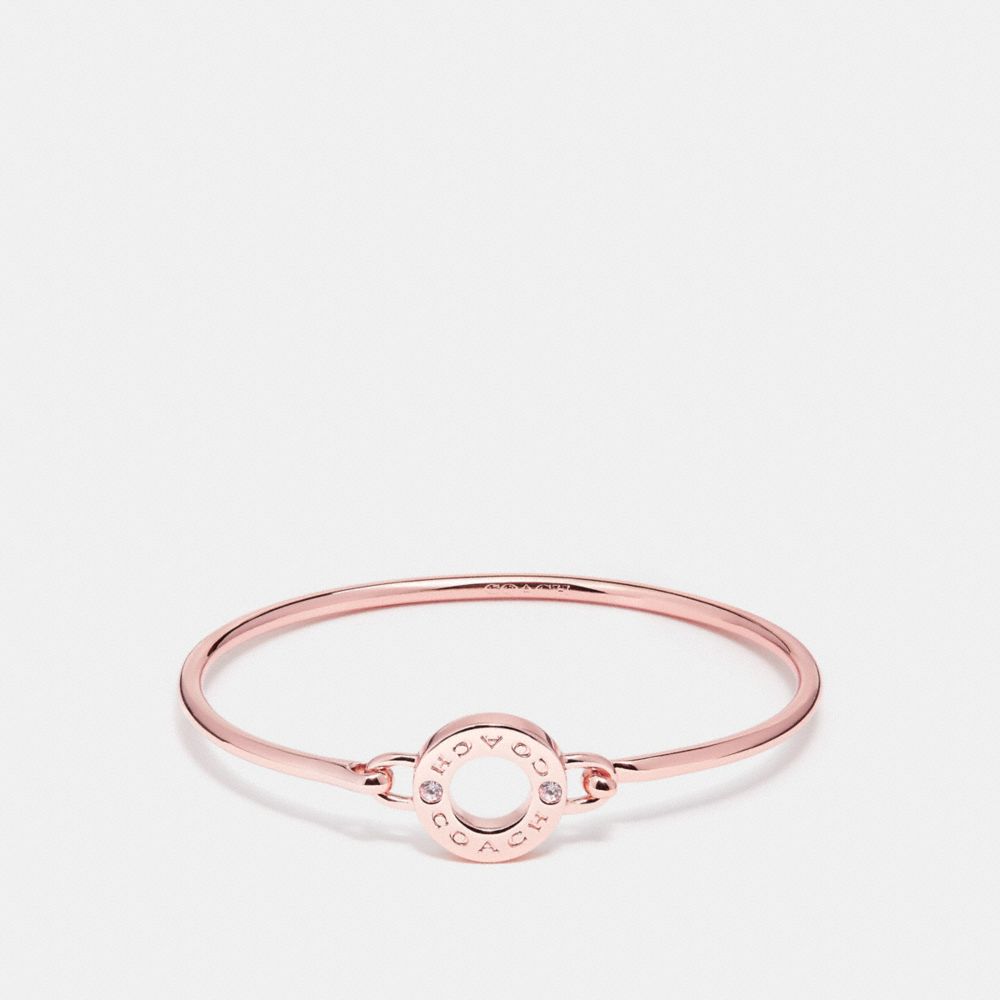 COACH OPEN CIRCLE BANGLE - ROSEGOLD - f21620