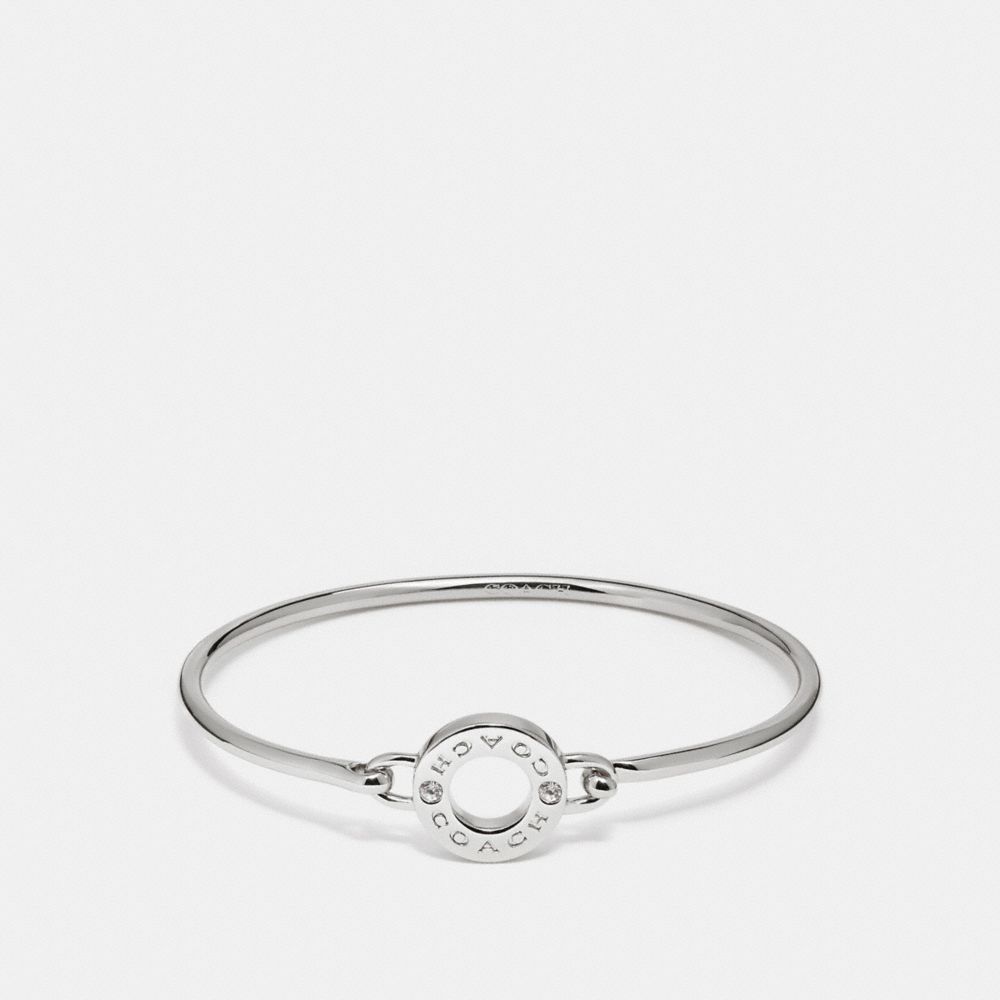 COACH f21620 OPEN CIRCLE BANGLE SILVER