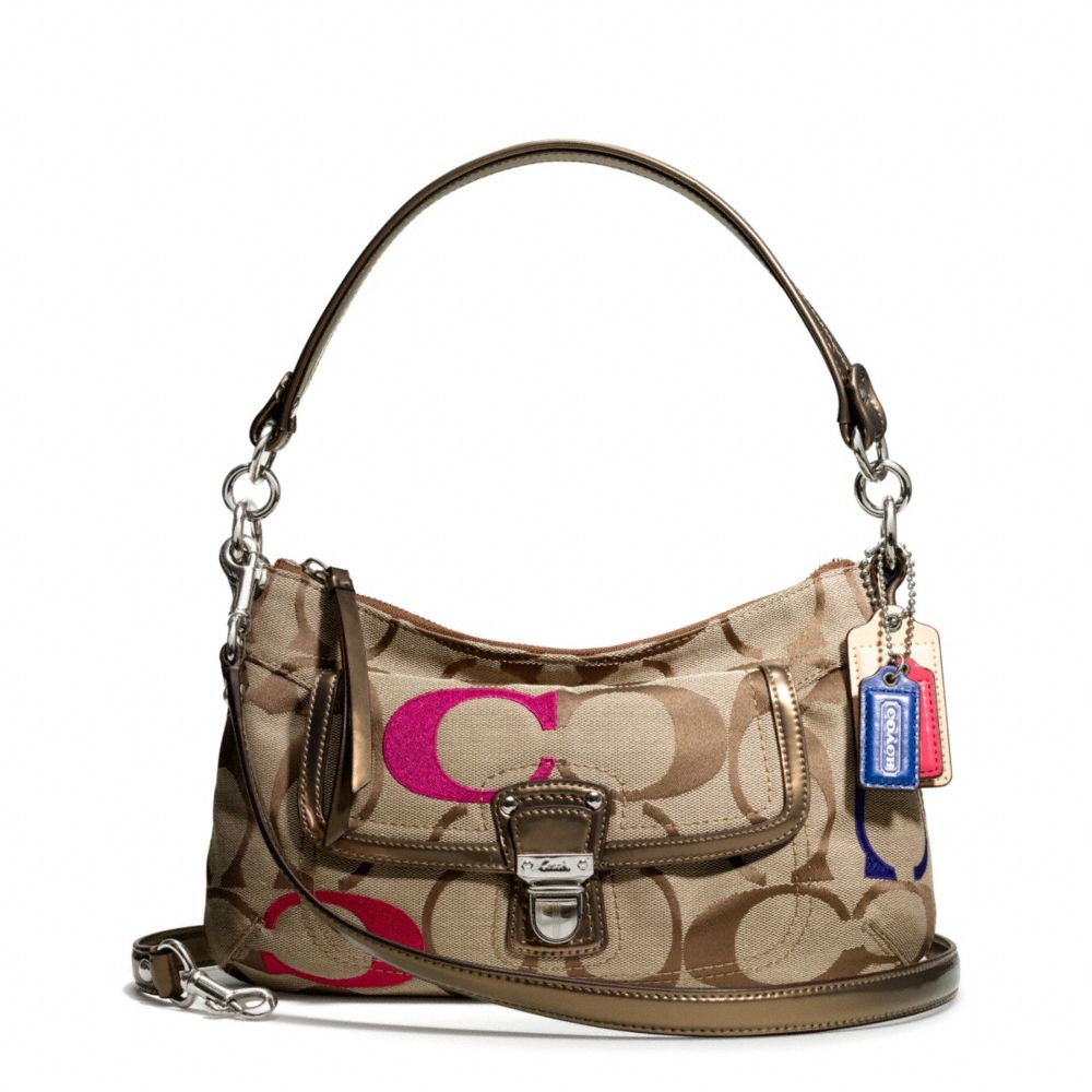 COACH f21623 POPPY EMBORIDERED SIGNATURE C GROOVY CROSSBODY 