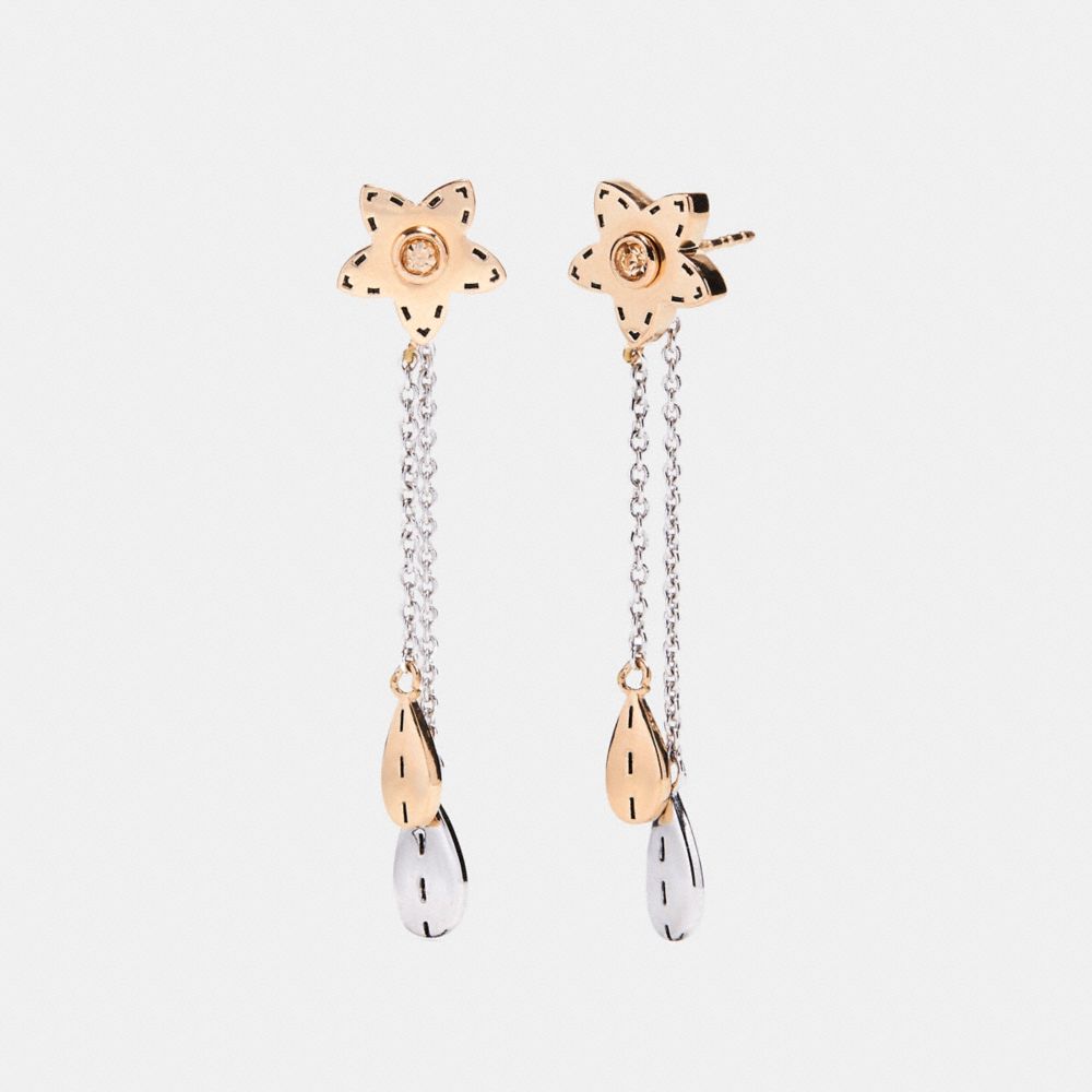 WILDFLOWER DROP EARRINGS - COACH f21631 - MULTICOLOR