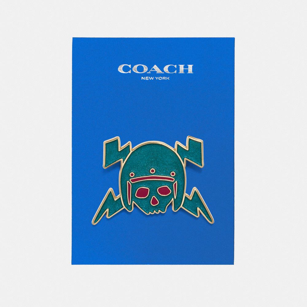 COACH F21669 Skull Pin MULTICOLOR