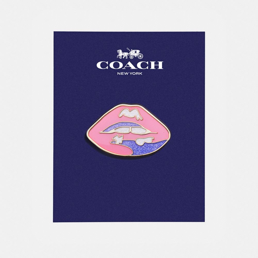 COACH LIP PIN - MULTICOLOR - F21670