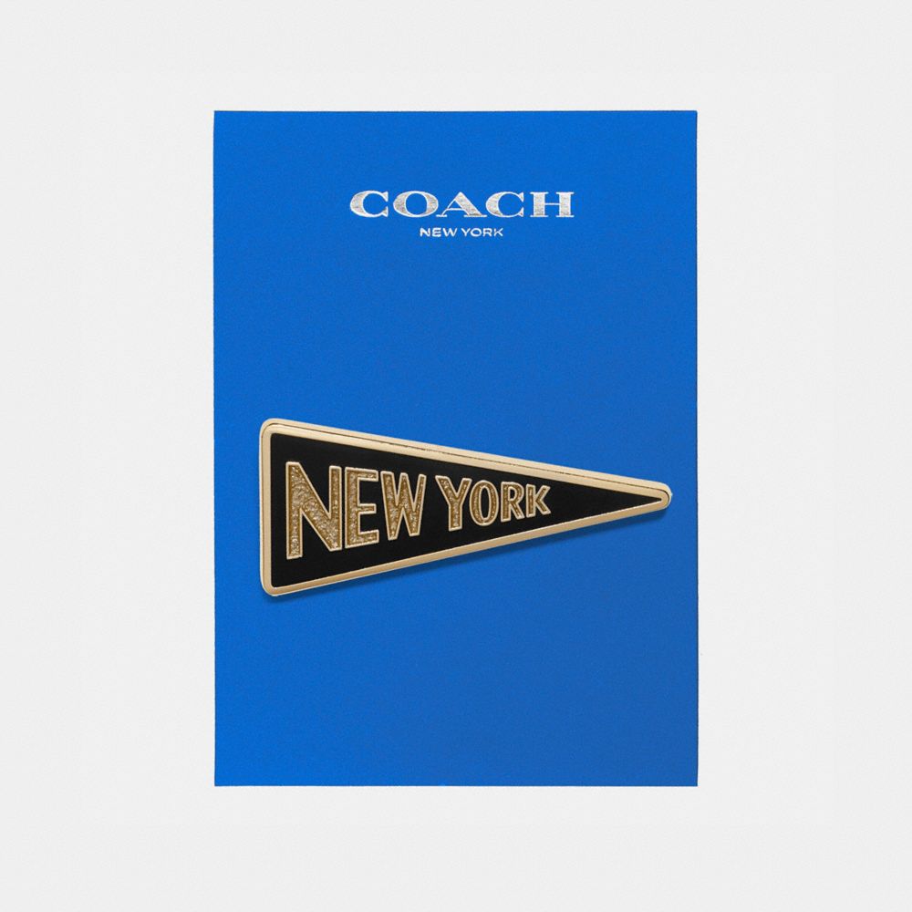 COACH NEW YORK PIN - MULTICOLOR - F21671