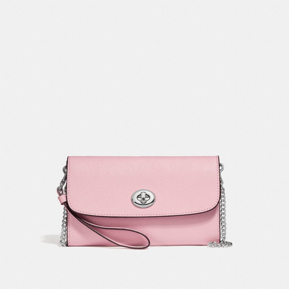 CHAIN CROSSBODY - f21696 - SILVER/BLUSH 2