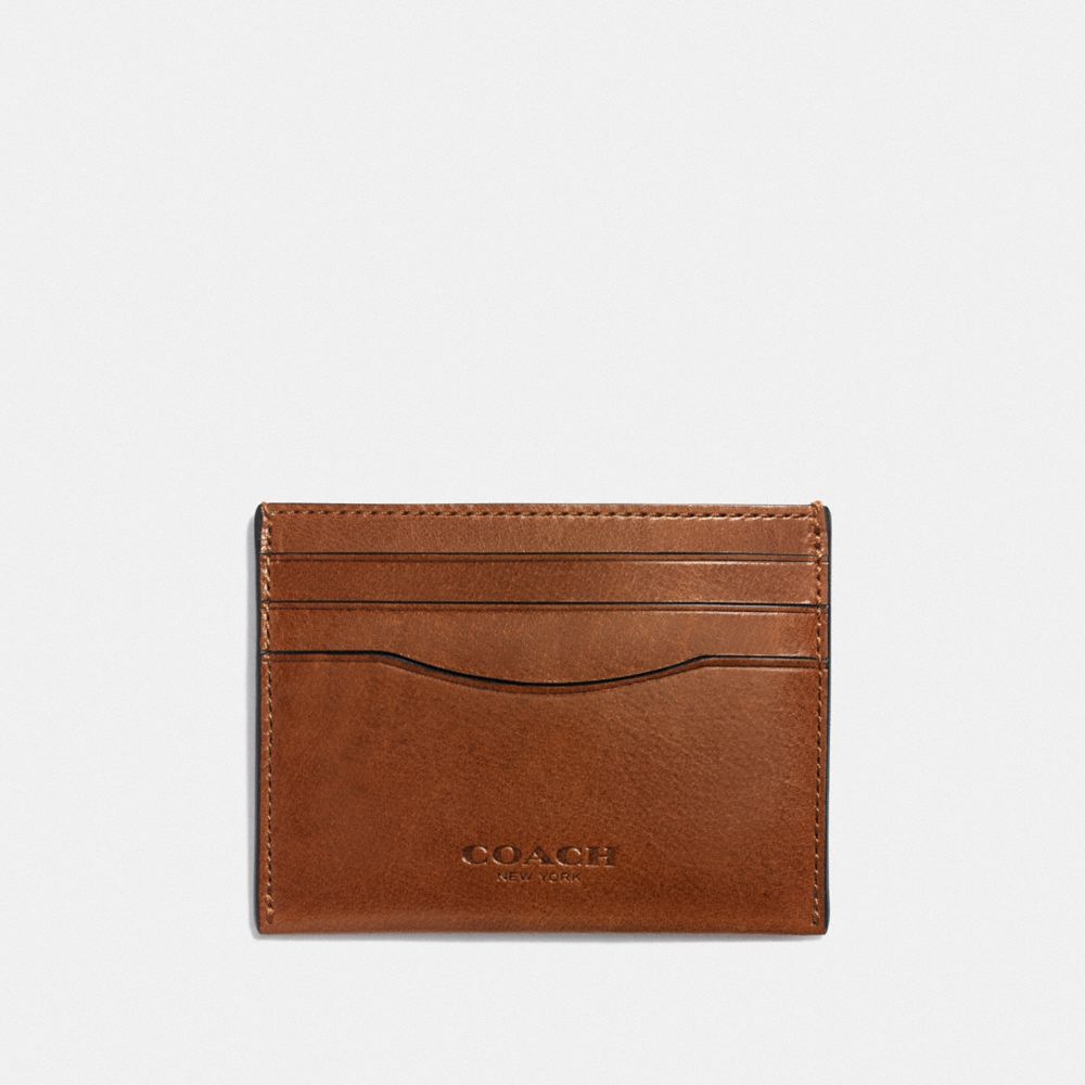 COACH F21795 CARD CASE DARK SADDLE