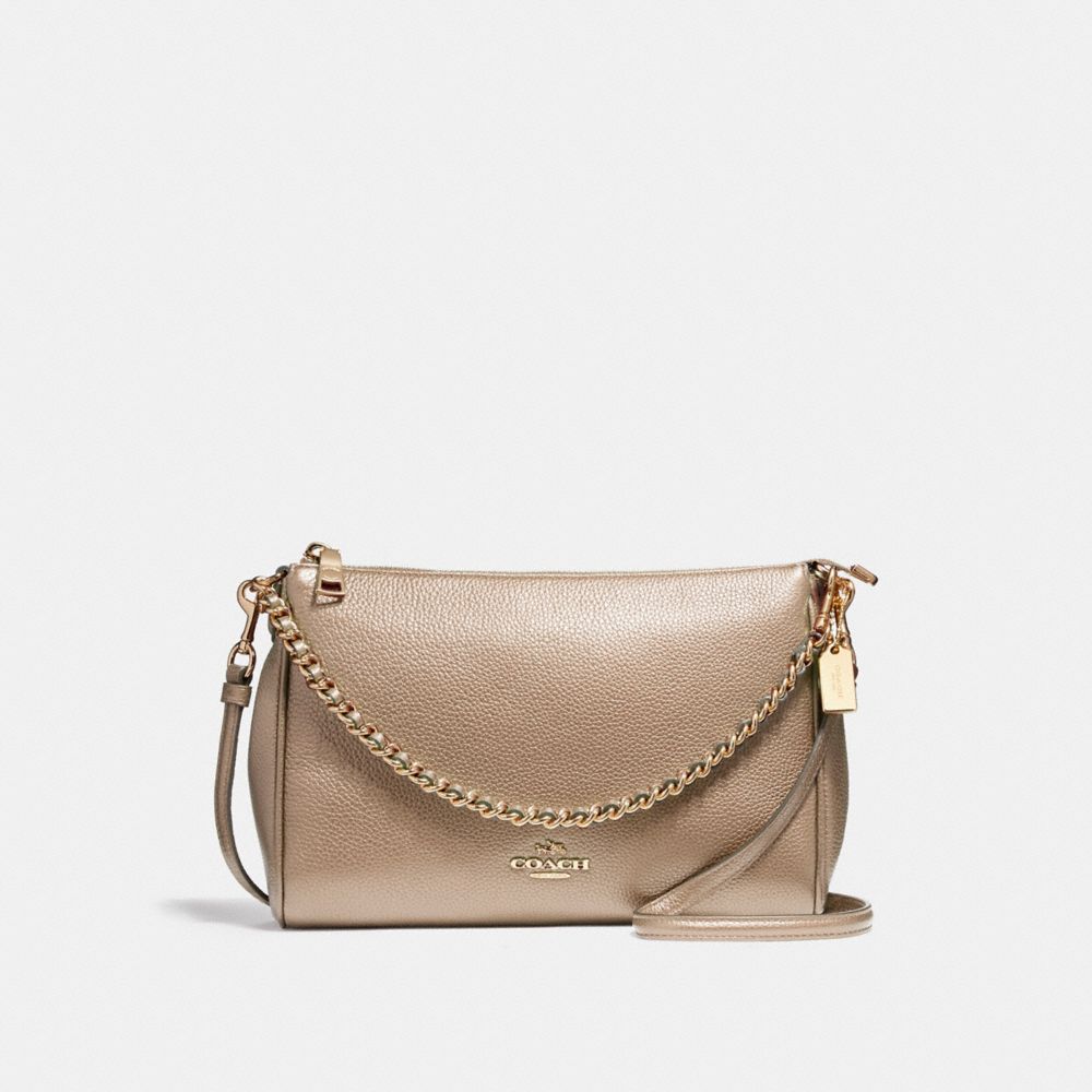 CARRIE CROSSBODY - COACH f22207 - LIGHT GOLD/PLATINUM