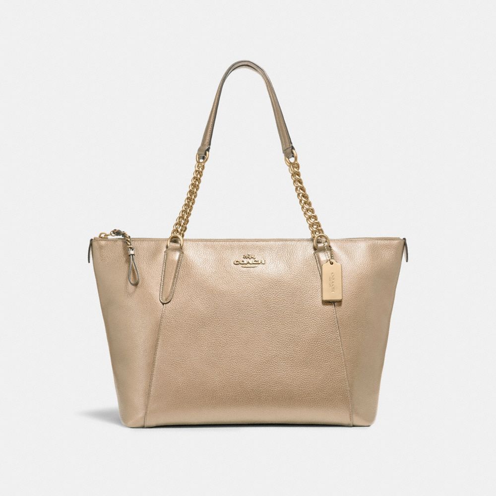 COACH F22208 - AVA CHAIN TOTE LIGHT GOLD/PLATINUM