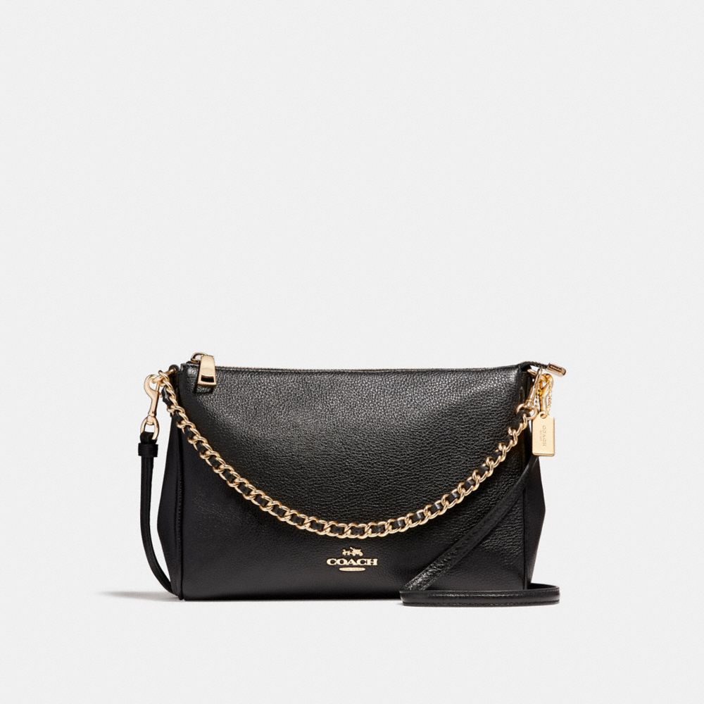 COACH F22212 - CARRIE CROSSBODY LIGHT GOLD/BLACK