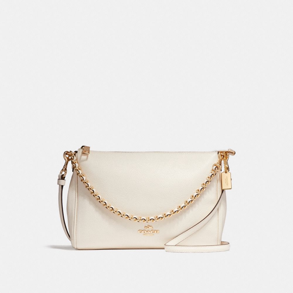 COACH F22212 CARRIE CROSSBODY LIGHT-GOLD/CHALK