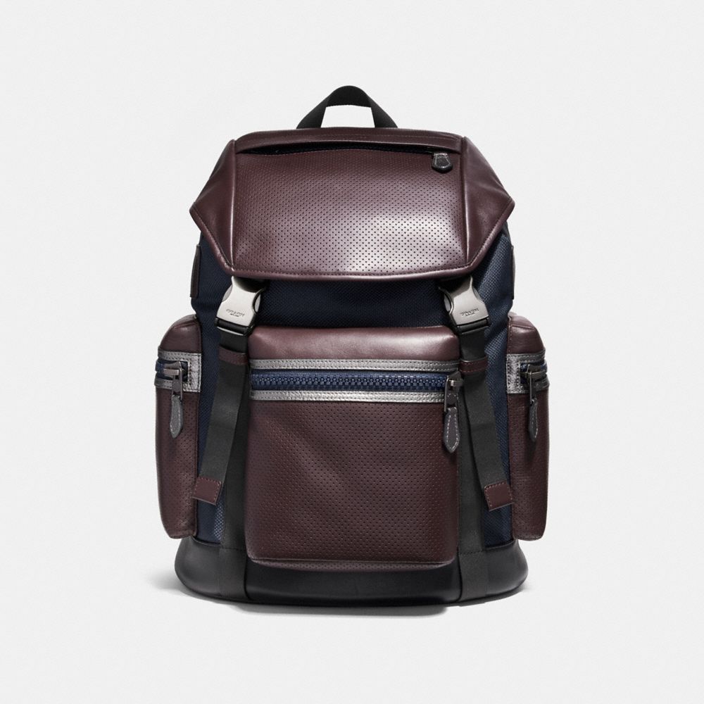 TERRAIN TREK PACK - BLACK ANTIQUE NICKEL/OXBLOOD/MIDNIGHT NAVY - COACH F22239