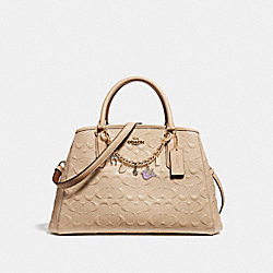 SMALL MARGOT CARRYALL WITH BRACELET - COACH f22259 - LIGHT GOLD/PLATINUM