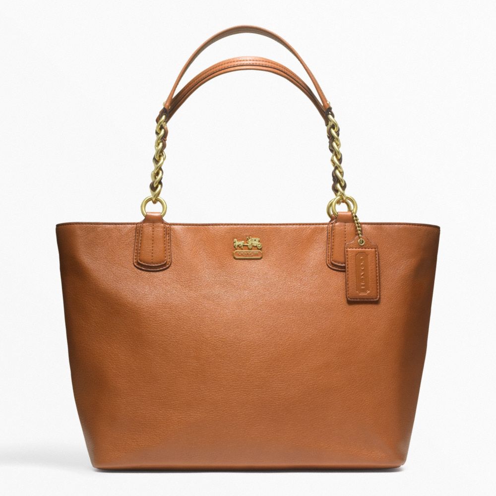 COACH MADISON LEATHER LARGE TOTE - ONE COLOR - F22263