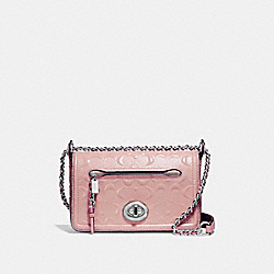 LEX SMALL FLAP CROSSBODY - COACH f22292 - SILVER/BLUSH 2