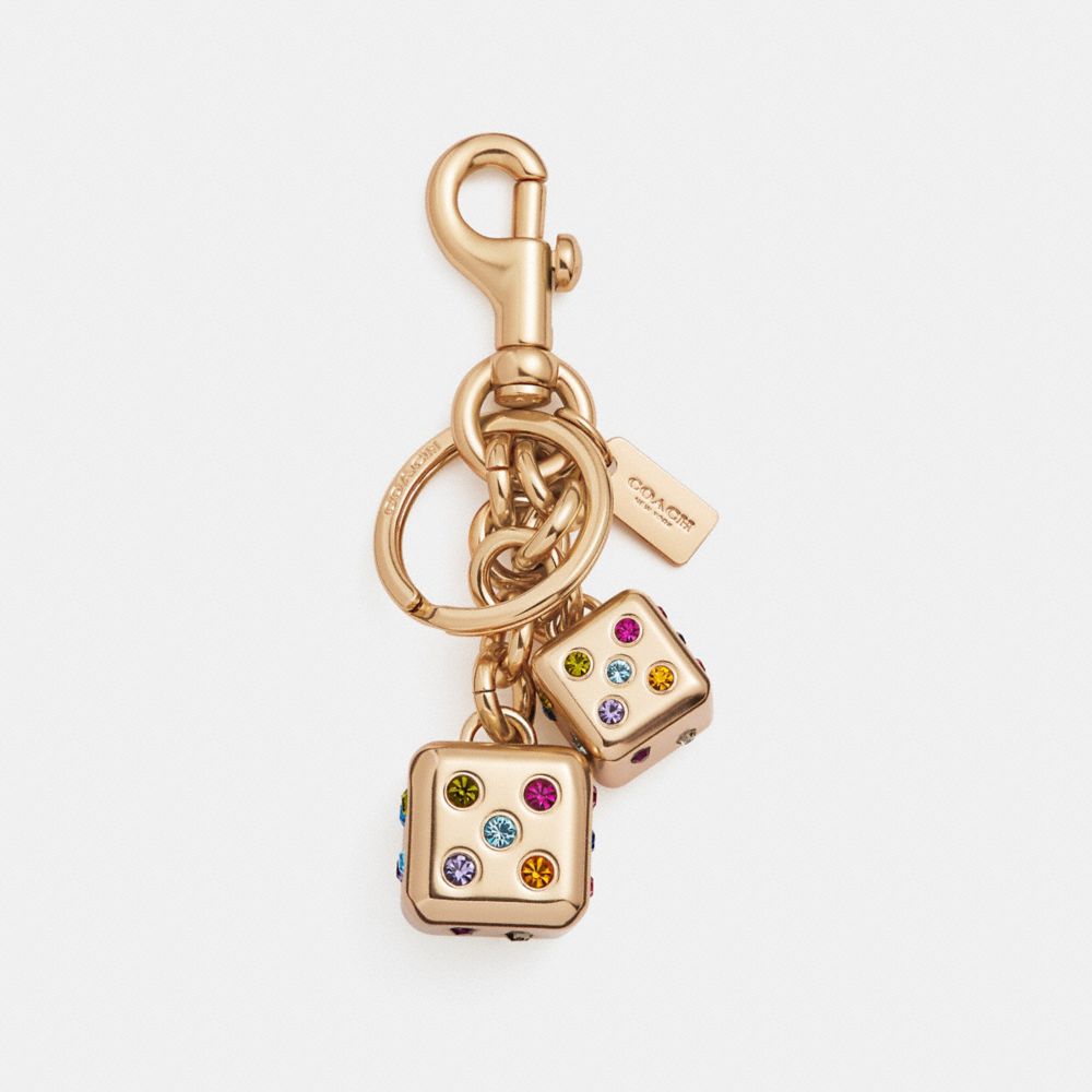 DICE BAG CHARM - GOLD/GOLD - COACH F22295