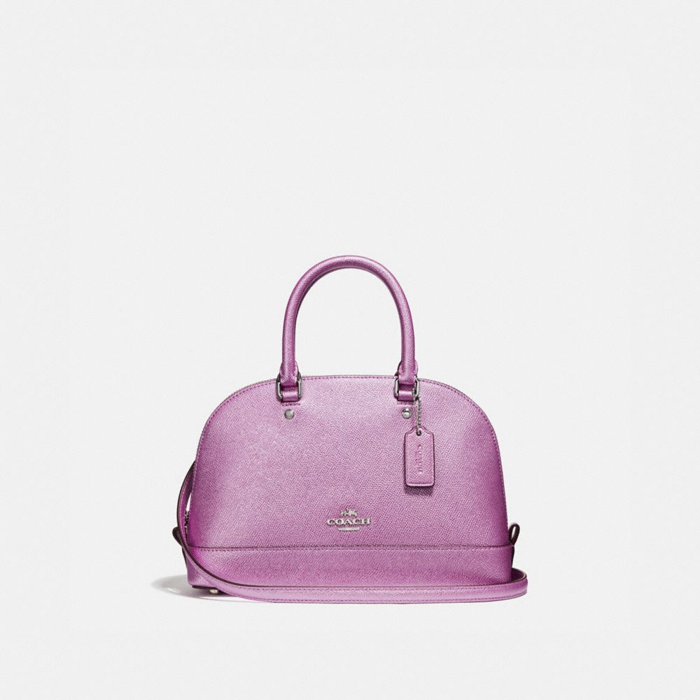 COACH F22315 MINI SIERRA SATCHEL SILVER/METALLIC-LILAC