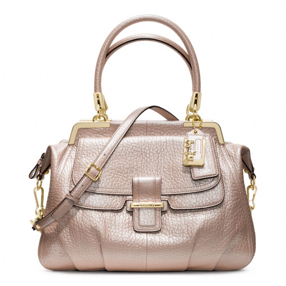 MADISON PINNACLE PEBBLED LEATHER LILLY - f22330 - GOLD/PINK PEARL