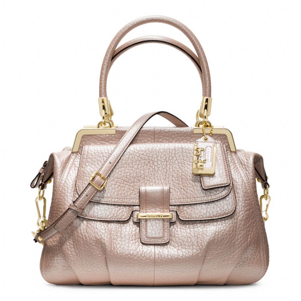 COACH f22330 MADISON PINNACLE PEBBLED LEATHER LILLY GOLD/PINK PEARL