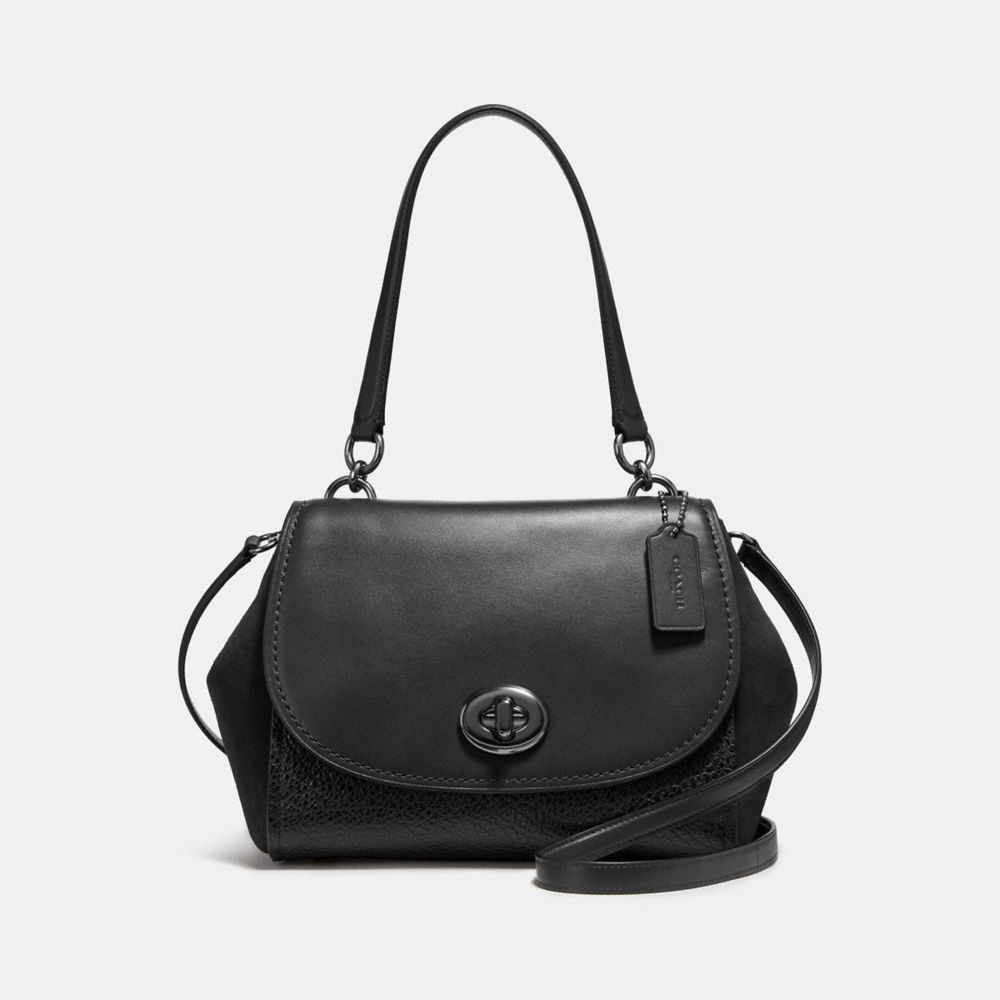 COACH F22348 FAYE CARRYALL BLACK/MATTE BLACK