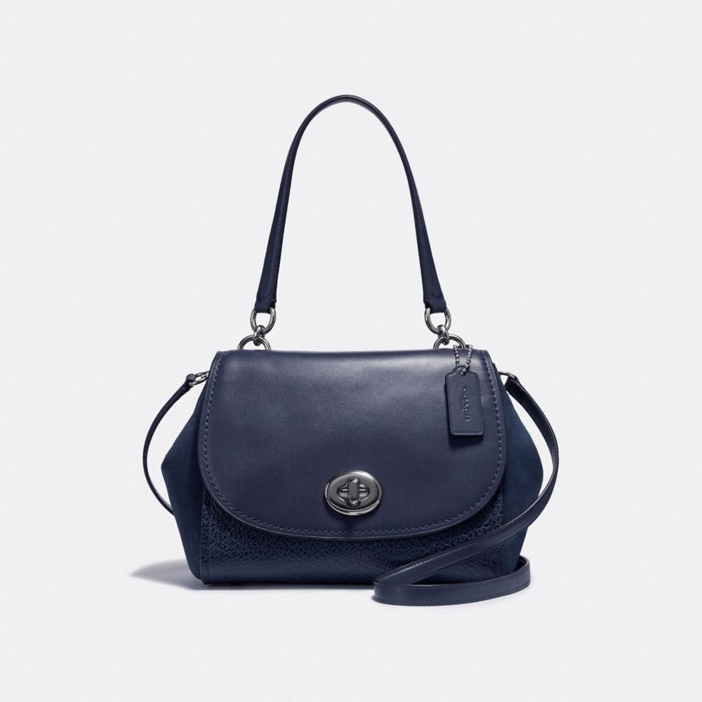 FAYE CARRYALL - ANTIQUE NICKEL/MIDNIGHT - COACH F22348