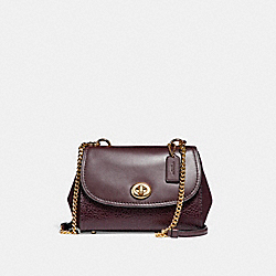 FAYE CROSSBODY - COACH f22349 - LIGHT GOLD/OXBLOOD 1