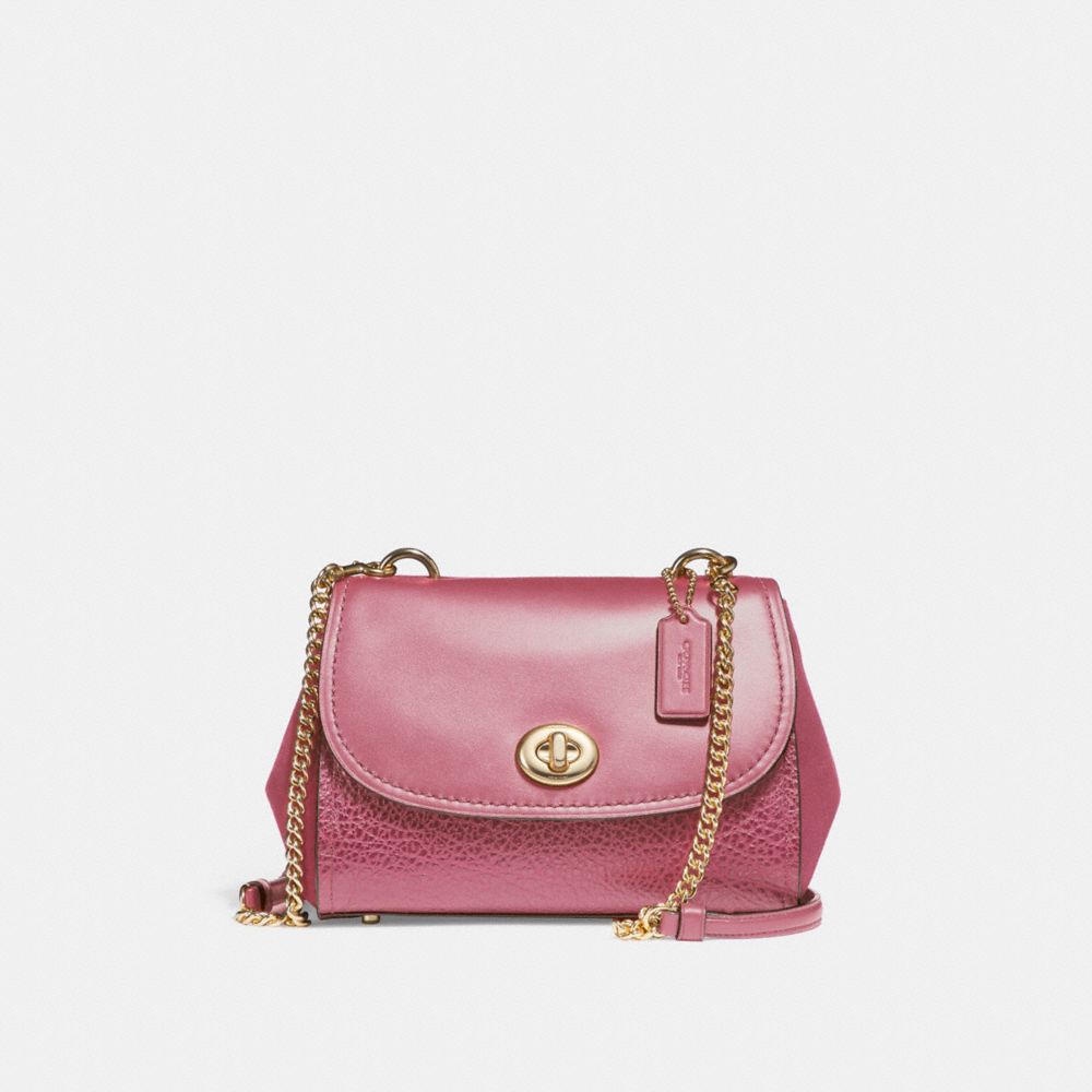 COACH f22349 FAYE CROSSBODY LIGHT GOLD/ROUGE