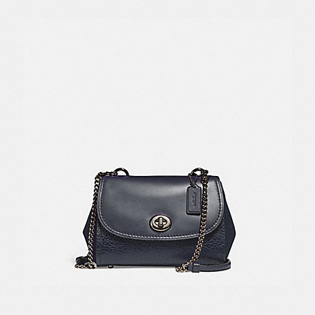 FAYE CROSSBODY - COACH F22349 - ANTIQUE NICKEL/MIDNIGHT