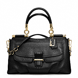 COACH MADISON PINNACLE PEBBLED LEATHER CARRIE SATCHEL - ONE COLOR - F22367