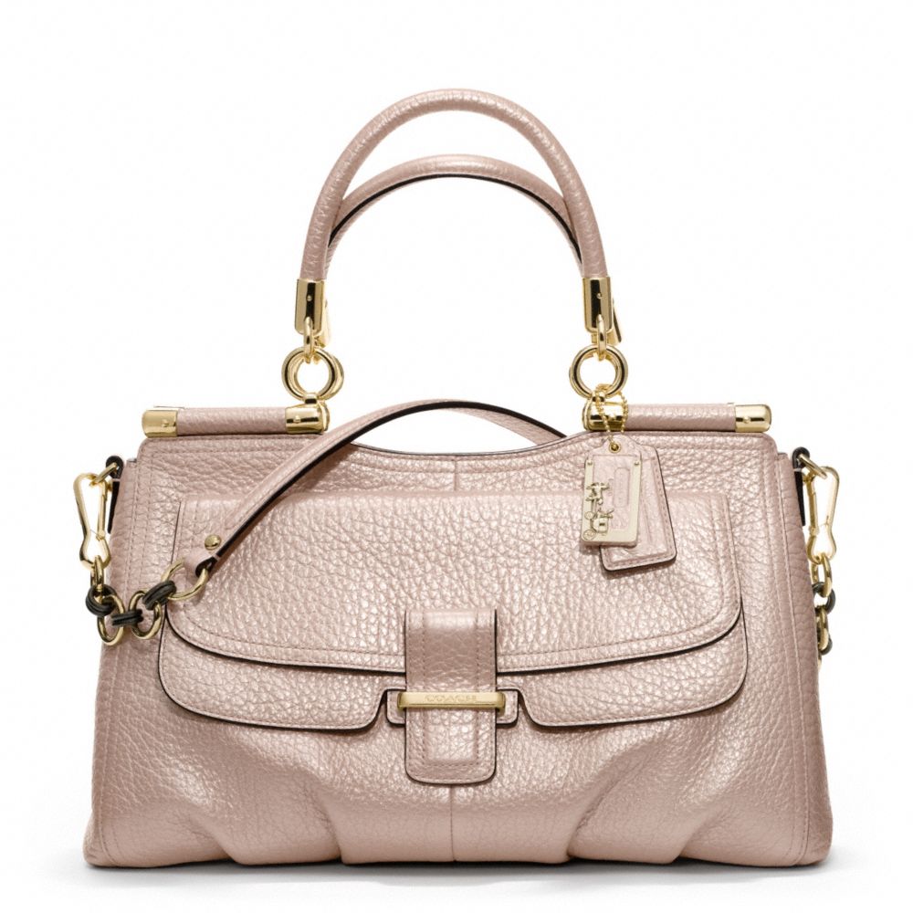 MADISON PINNACLE PEBBLED LEATHER CARRIE COACH F22367