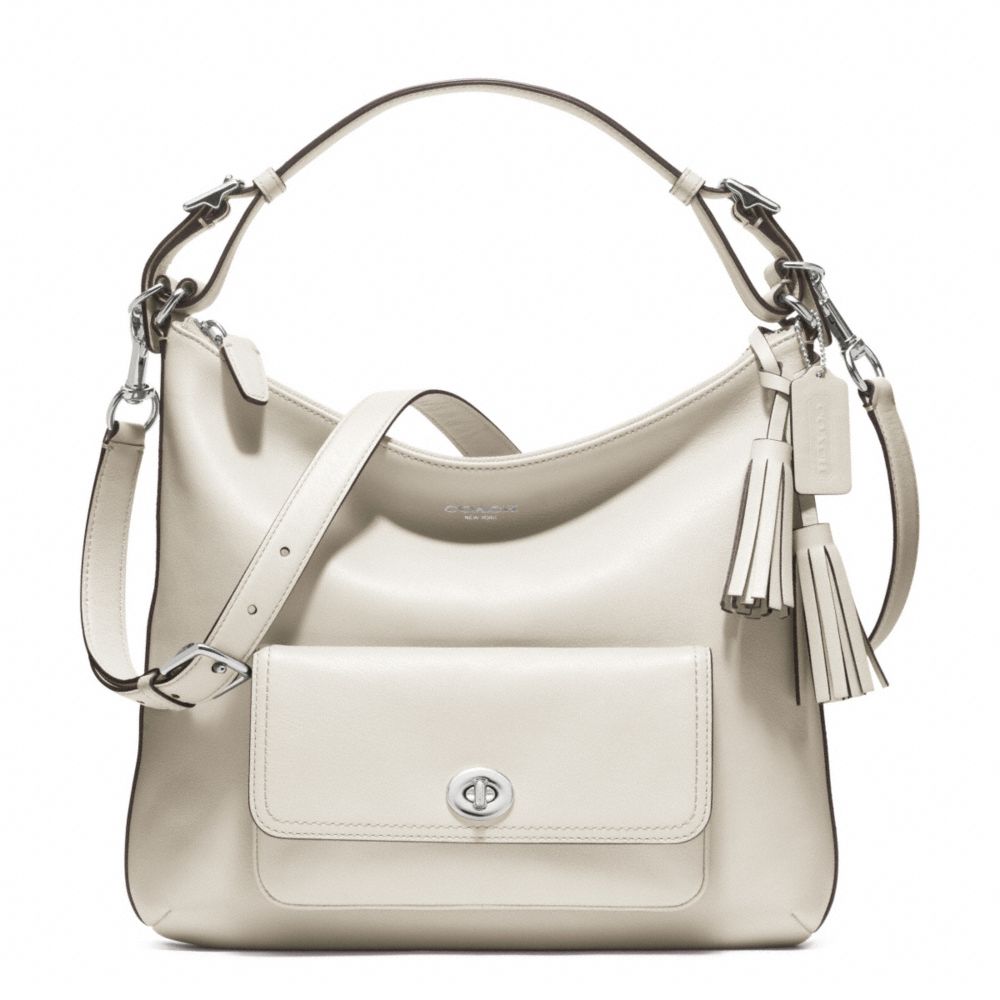 COACH LEATHER COURTENAY HOBO - ONE COLOR - F22381
