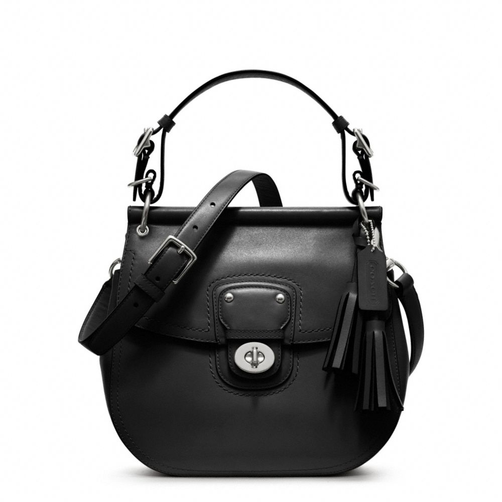 COACH LEATHER WILLIS - SILVER/BLACK - F22382