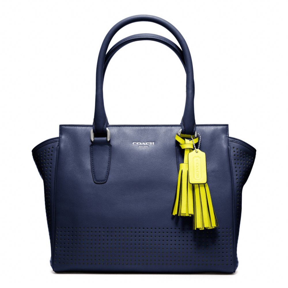 PERFORATED LEATHER CANDACE CARRYALL COACH F22388