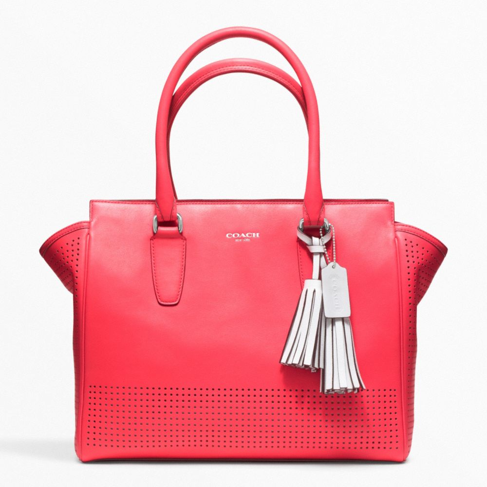 COACH PERFORATED LEATHER MEDIUM CANDACE CARRYALL -  - f22390