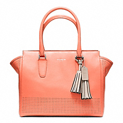 COACH PERFORATED LEATHER MEDIUM CANDACE CARRYALL - ONE COLOR - F22390