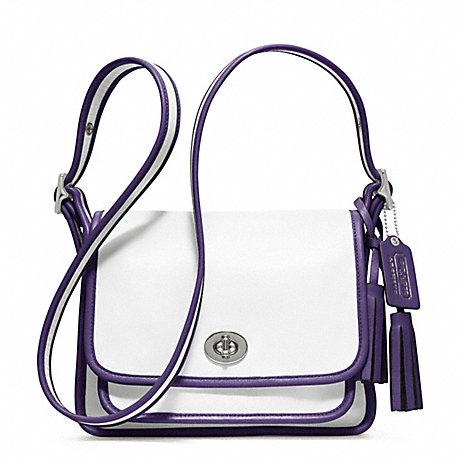 ARCHIVAL TWO TONE LEATHER RAMBLER - COACH F22408 - SILVER/CHALK/MARINE