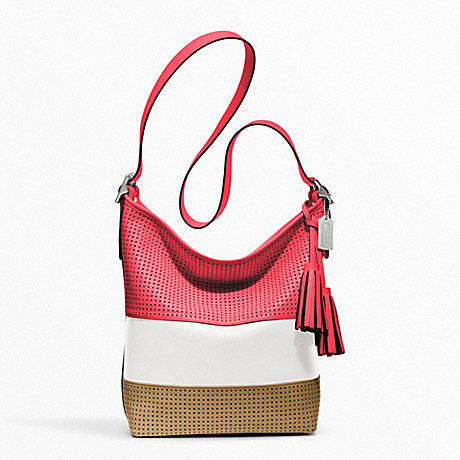COACH PERFORATED RUGBY STRIPE DUFFLE -  - f22412