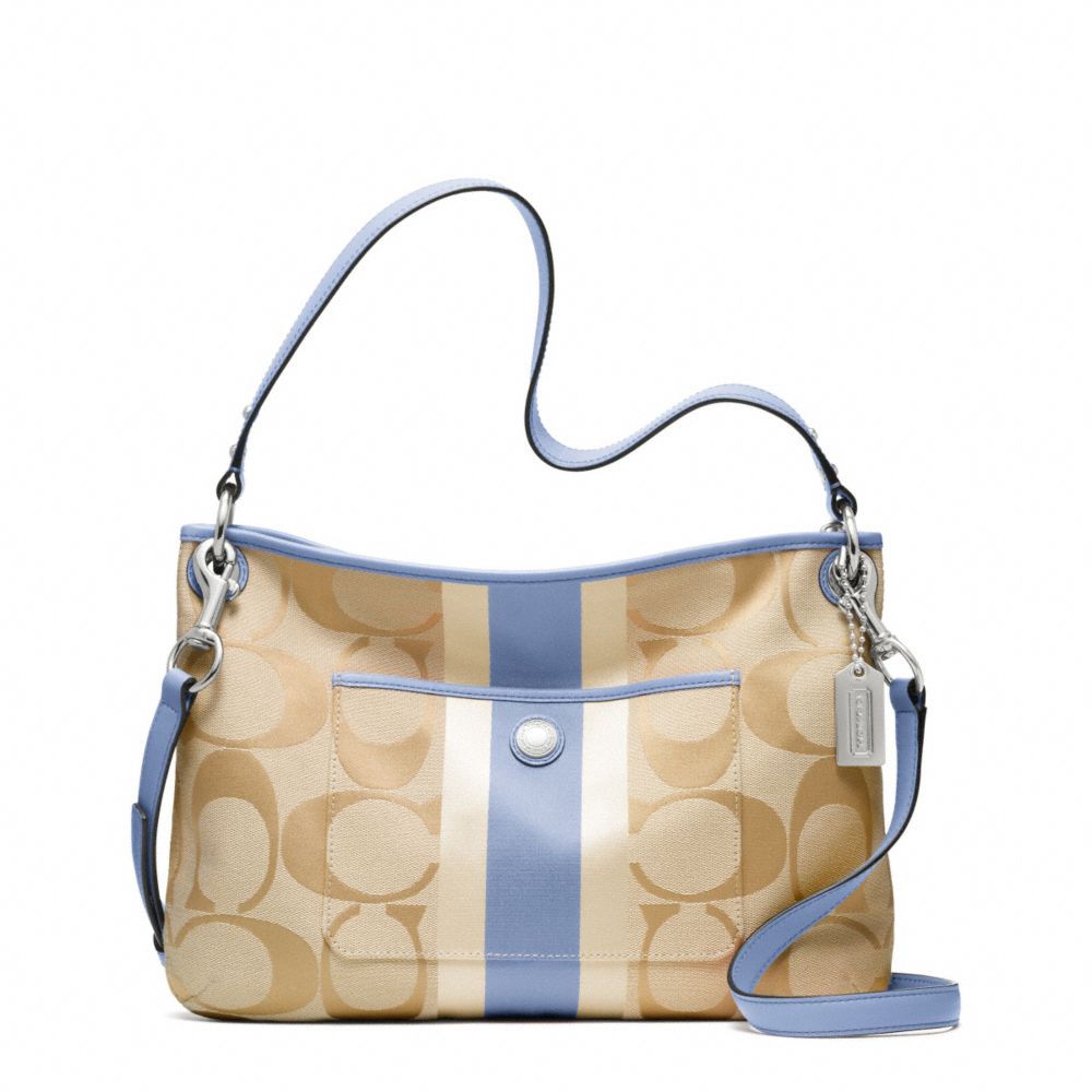 COACH F22418 HAMPTONS WEEKEND SIGNATURE STRIPE HIPPIE ONE-COLOR