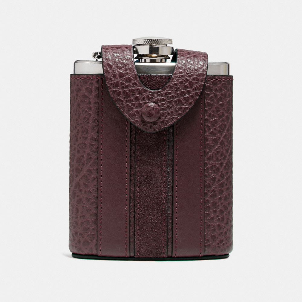 FLASK WITH VARSITY STRIPE - OXBLOOD - COACH F22537