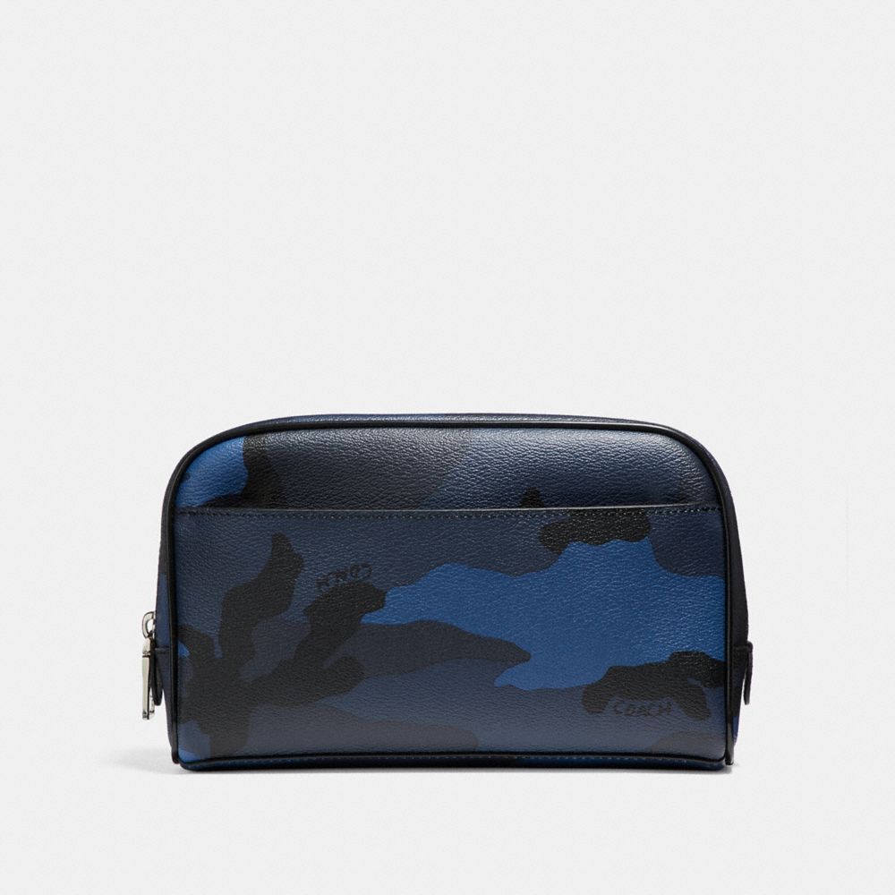 TRAVEL KIT WITH CAMO PRINT - BLUE CAMO - COACH F22545