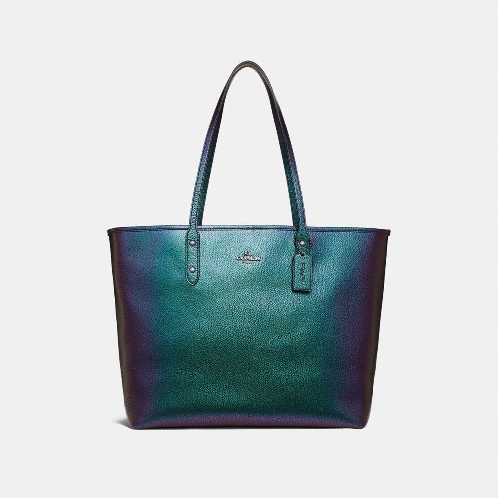 iridescent coach bag