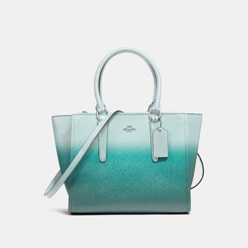 COACH F22557 - CROSBY CARRYALL SILVER/SEA GREEN