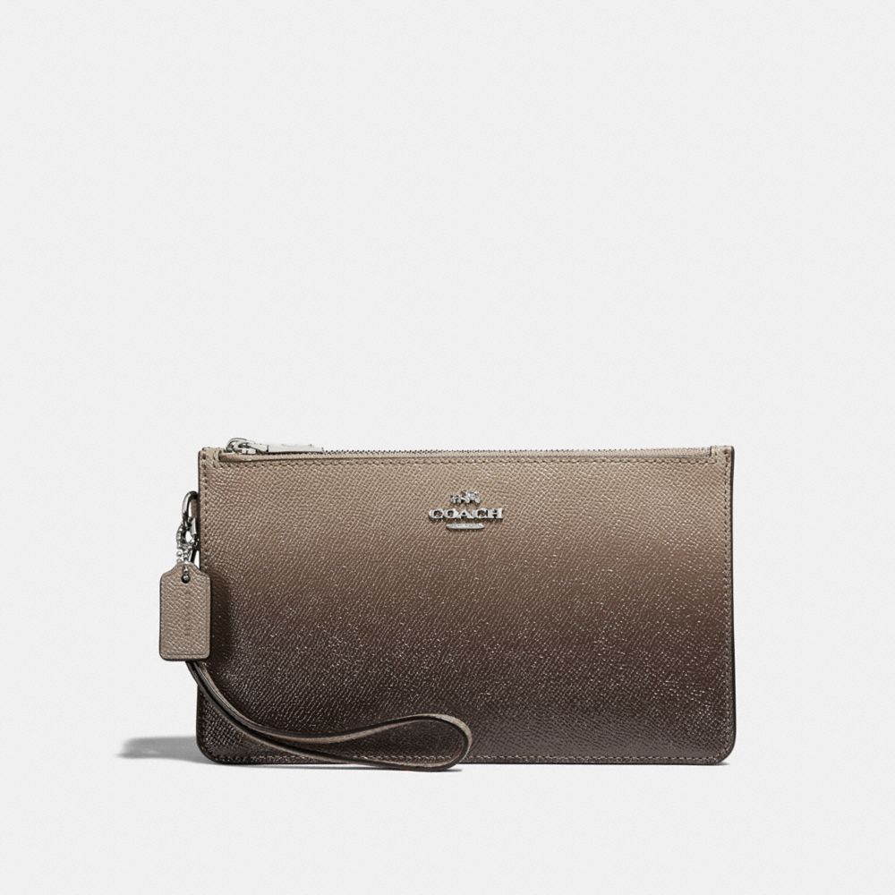 COACH F22799 Crosby Clutch SILVER/FOG