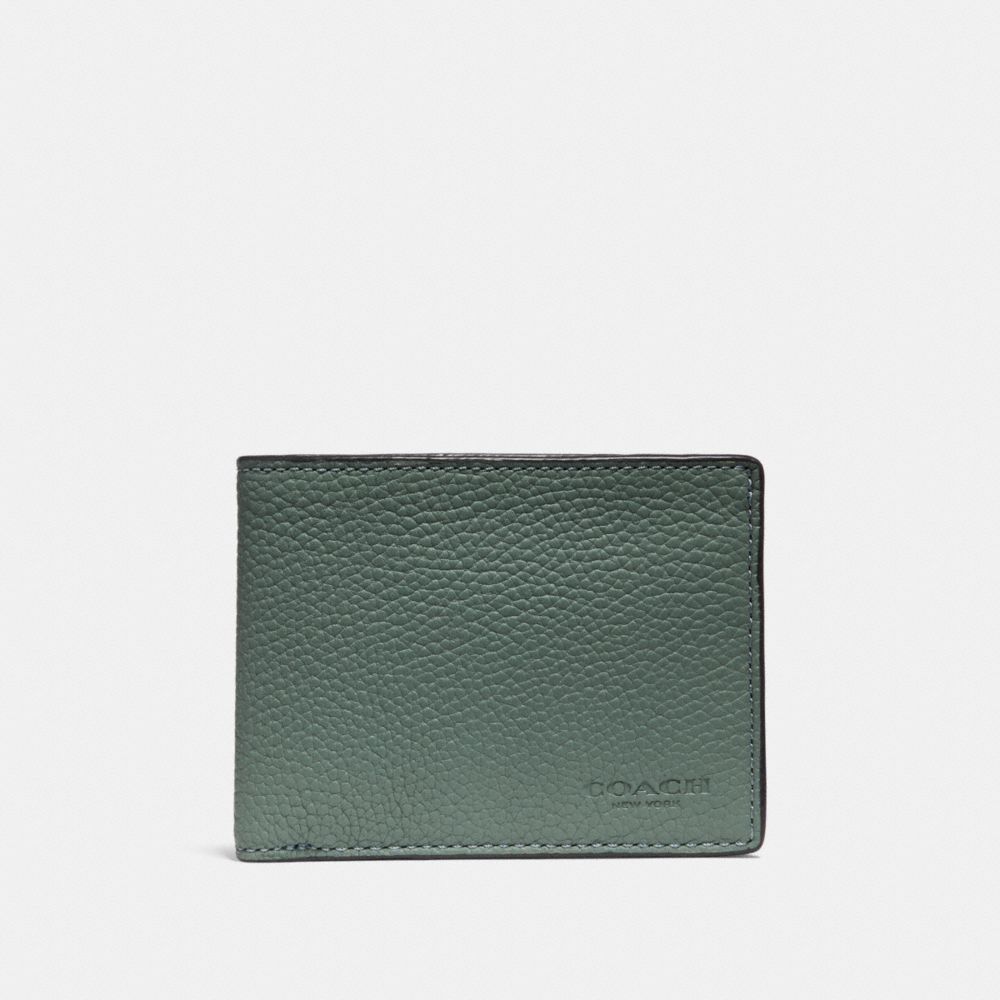 COACH F22814 Slim Billfold Wallet AGATE