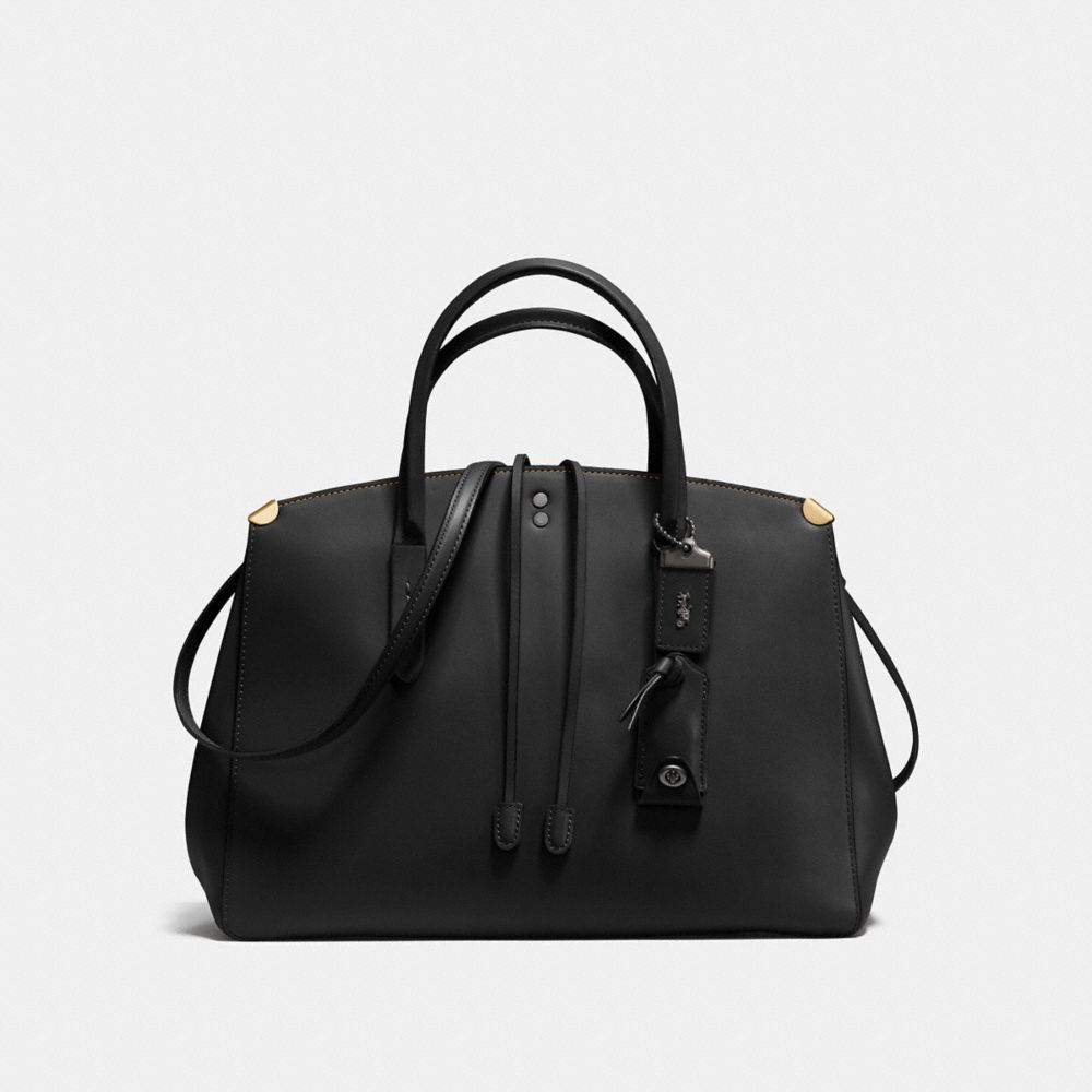 COACH F22821 COOPER CARRYALL BLACK/BLACK COPPER