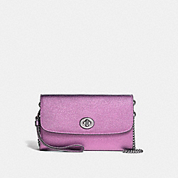 CHAIN CROSSBODY - COACH f22828 - SILVER/METALLIC LILAC