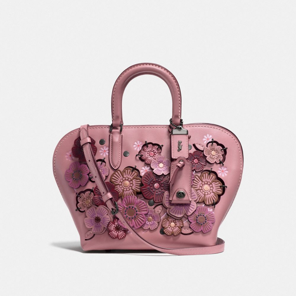 DAKOTAH SATCHEL 22 WITH LINKED TEA ROSE - F22855 - BP/DUSTY ROSE