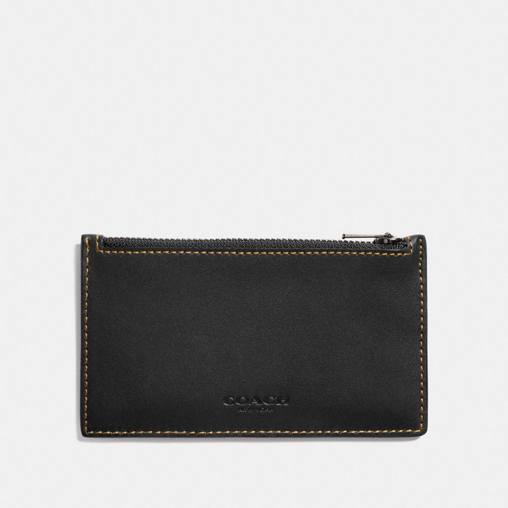 COACH F22879 - ZIP CARD CASE BLACK