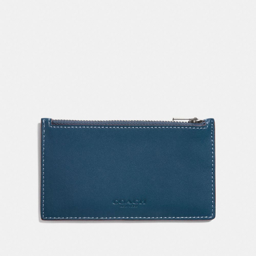 ZIP CARD CASE - DENIM - COACH F22879